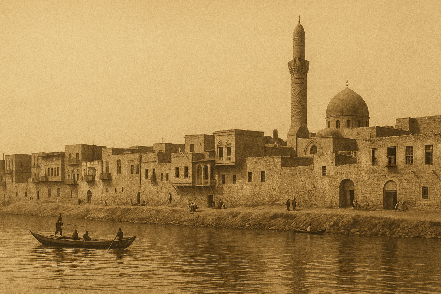 Mosul mosque and square, 1940s
